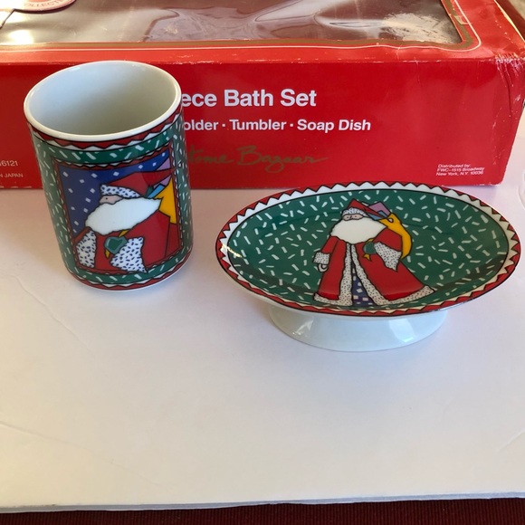 Vintage Japan Santa Soap Dish Cup FWC Home Bazaar